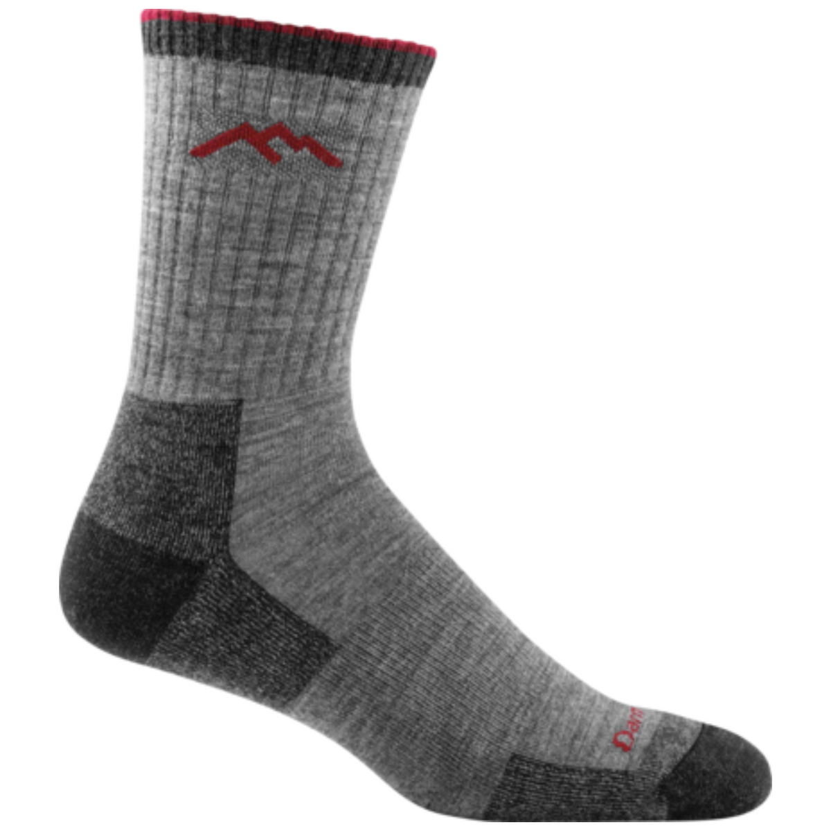 Darn Tough 1466 Hiker Micro Crew Midweight with Cushion Men&#39;s Sock in charcoal