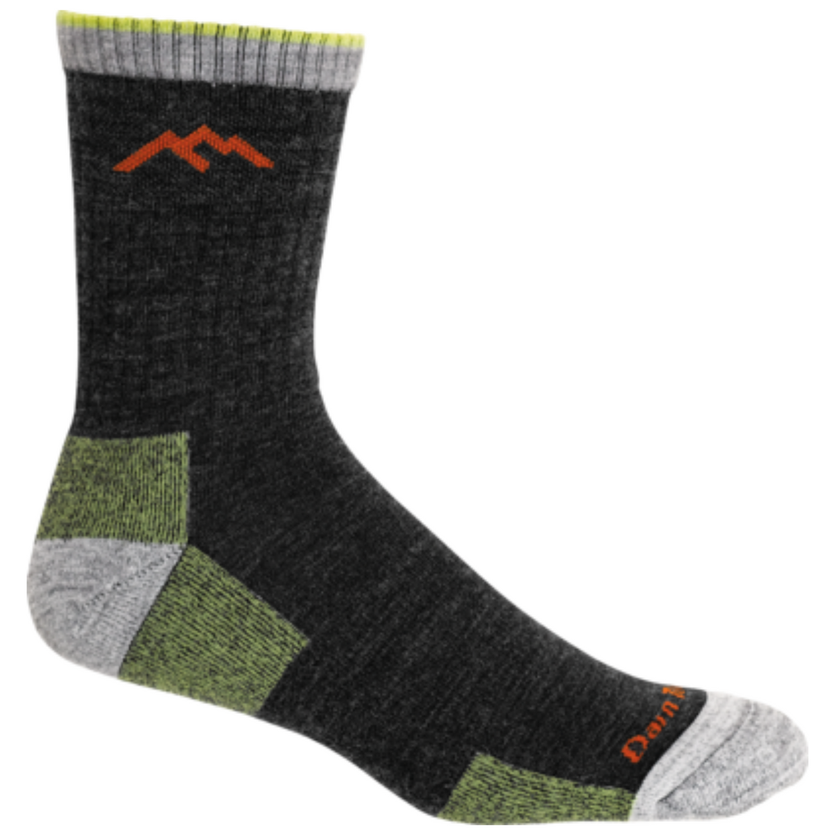Darn Tough 1466 Hiker Micro Crew Midweight with Cushion Men&#39;s Sock in lime