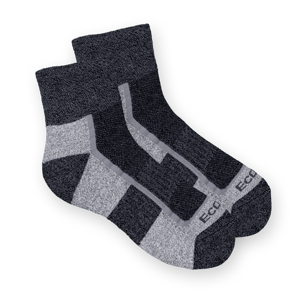 ECOSOX Bamboo Hiking Socks (3 Pair) - Blister Free, Odor Resistant, Size 9-11