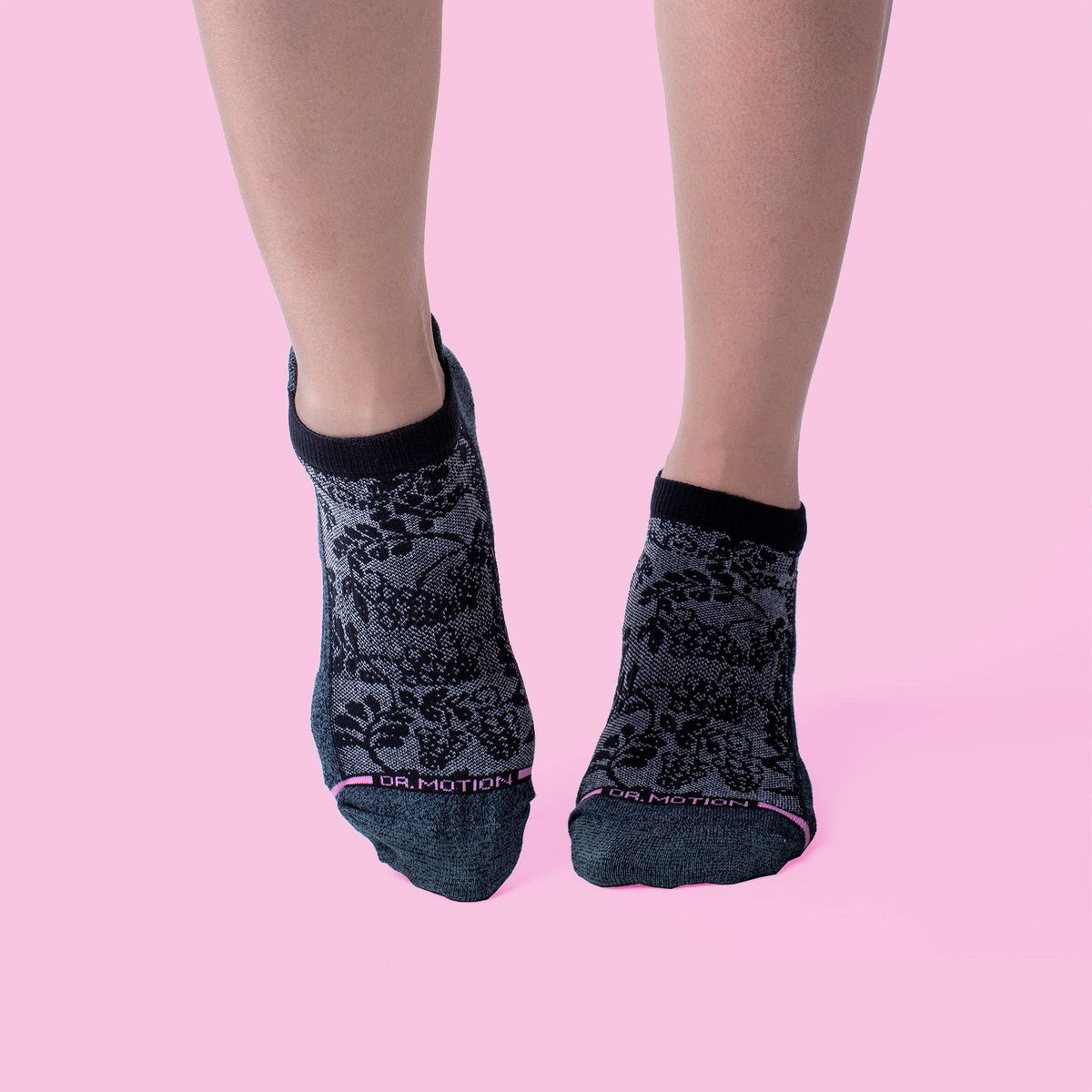 Dr. Motion/Pretty Lace Texture | Ankle Compression Socks For Women