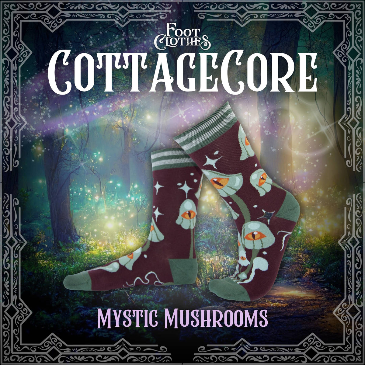 Foot Clothes/Mystic Mushrooms Crew Socks