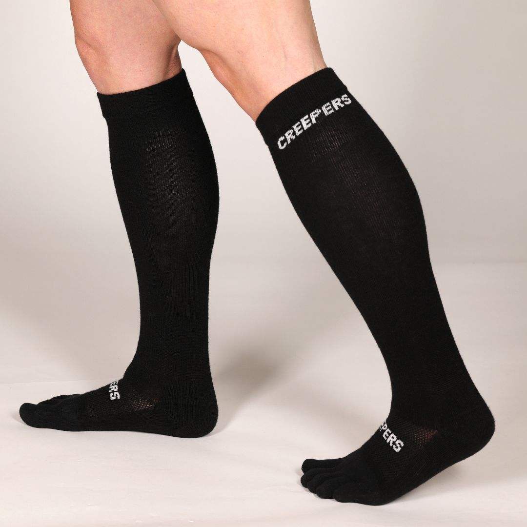Creepers/Merino Toe Socks | Over the Calf