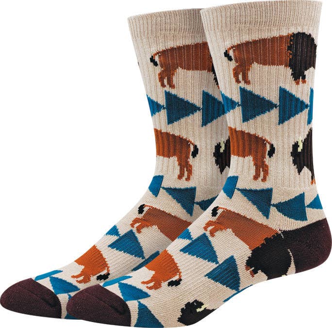 Yellowstone Bison Active Socks/Sock Harbor/Bigfoot