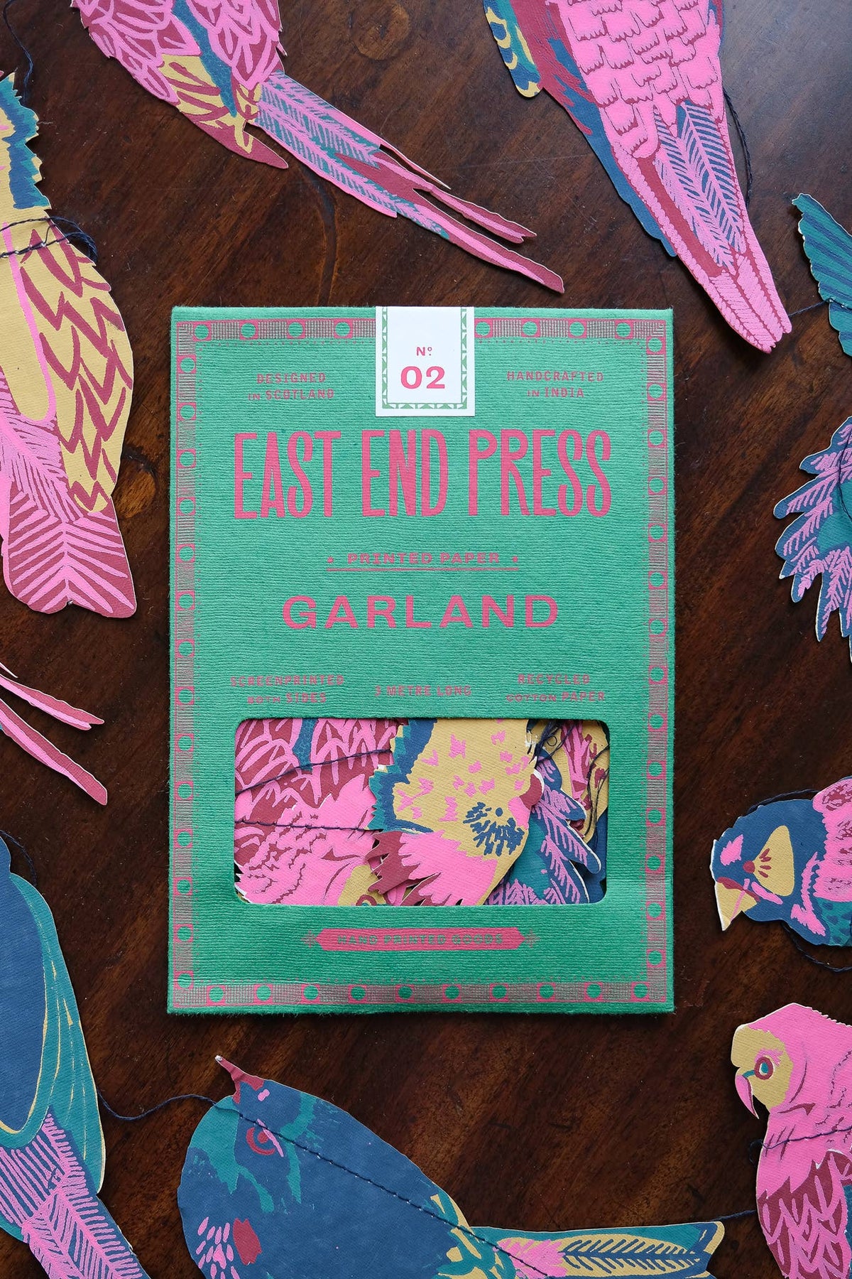 East End Press/Tropical Birds Sewn Garland