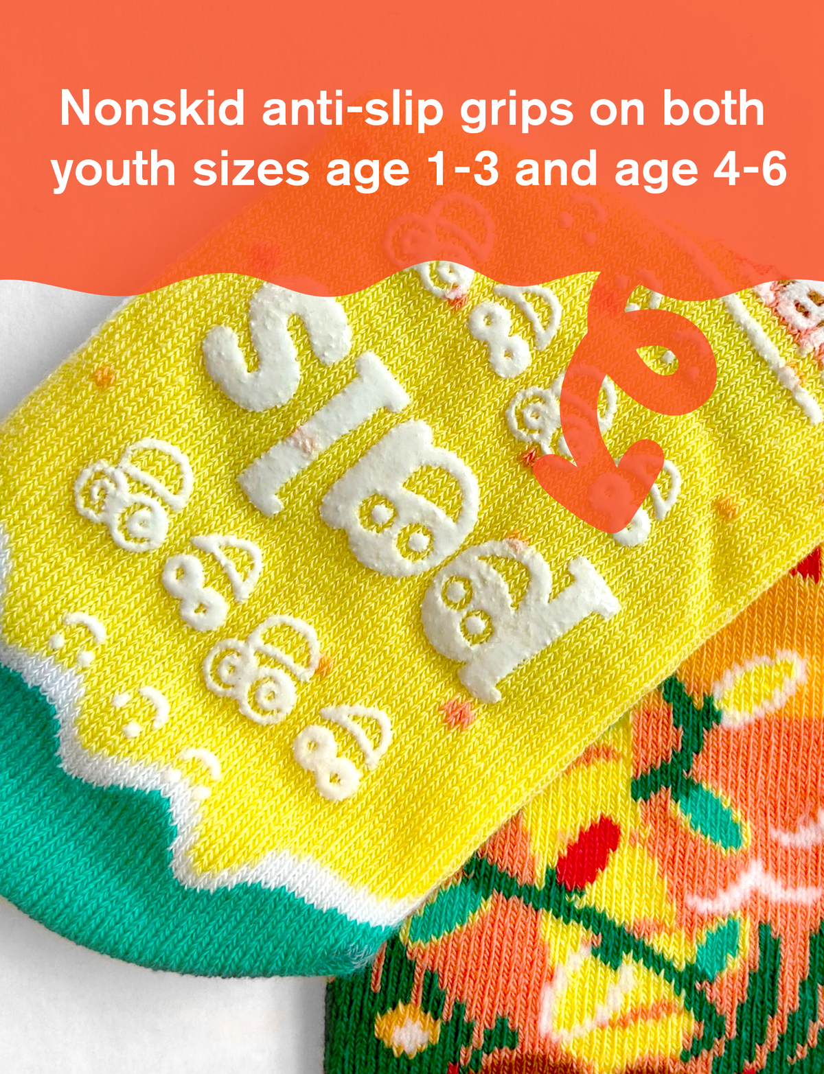 Pals/Christmas Trees Piney & Coco - Mismatched Non-Slip Kid Socks