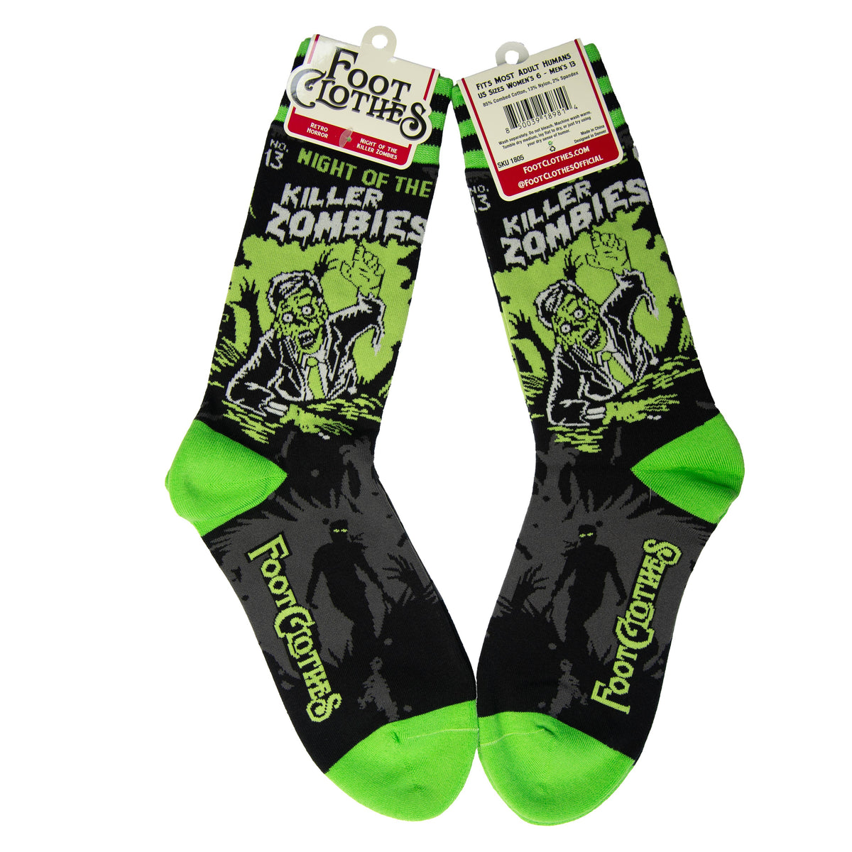 Foot Clothes/Night of the Killer Zombies Crew Socks