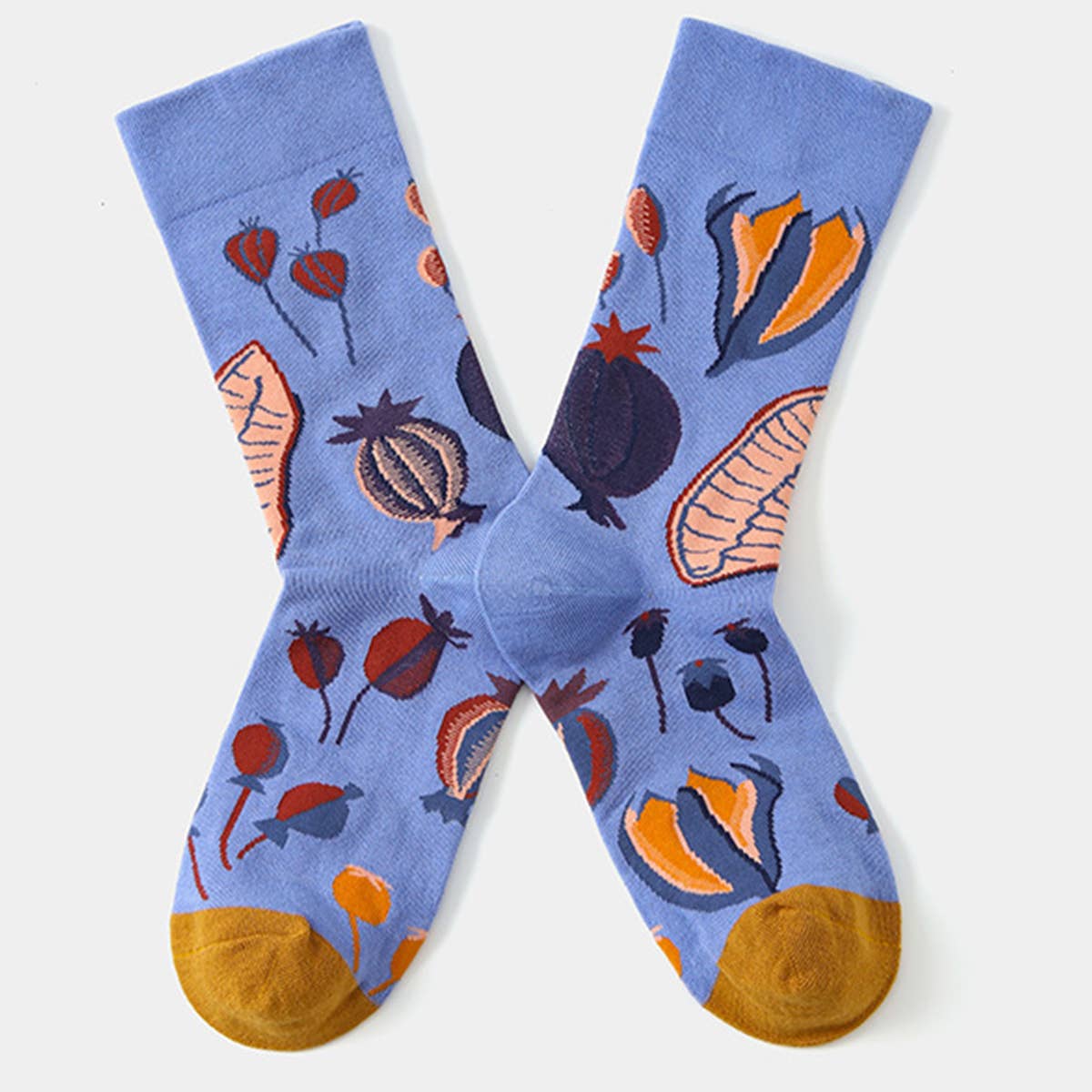 Yuppie Sox SUNFLOWER GRAPHIC FASHION COTTON SOCKS