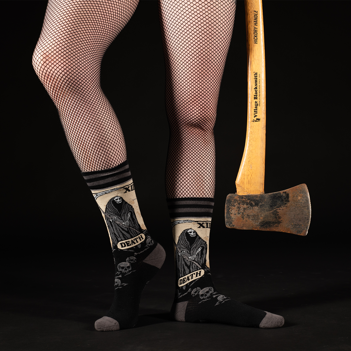 Foot Clothes/Death Tarot Card Socks
