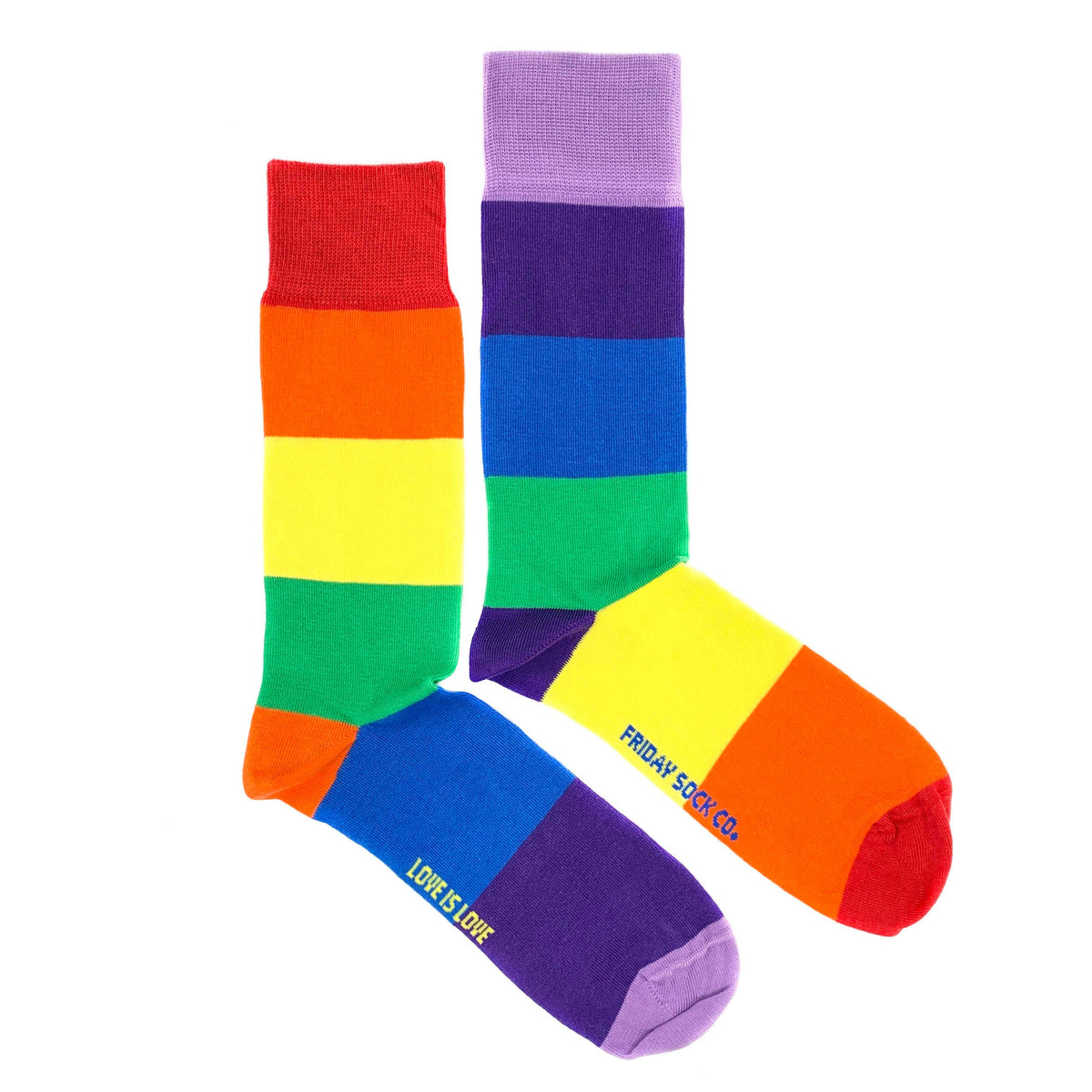 Friday Sock CO - Men’s Socks | Love is Love | Pride | Rainbow | Colourful