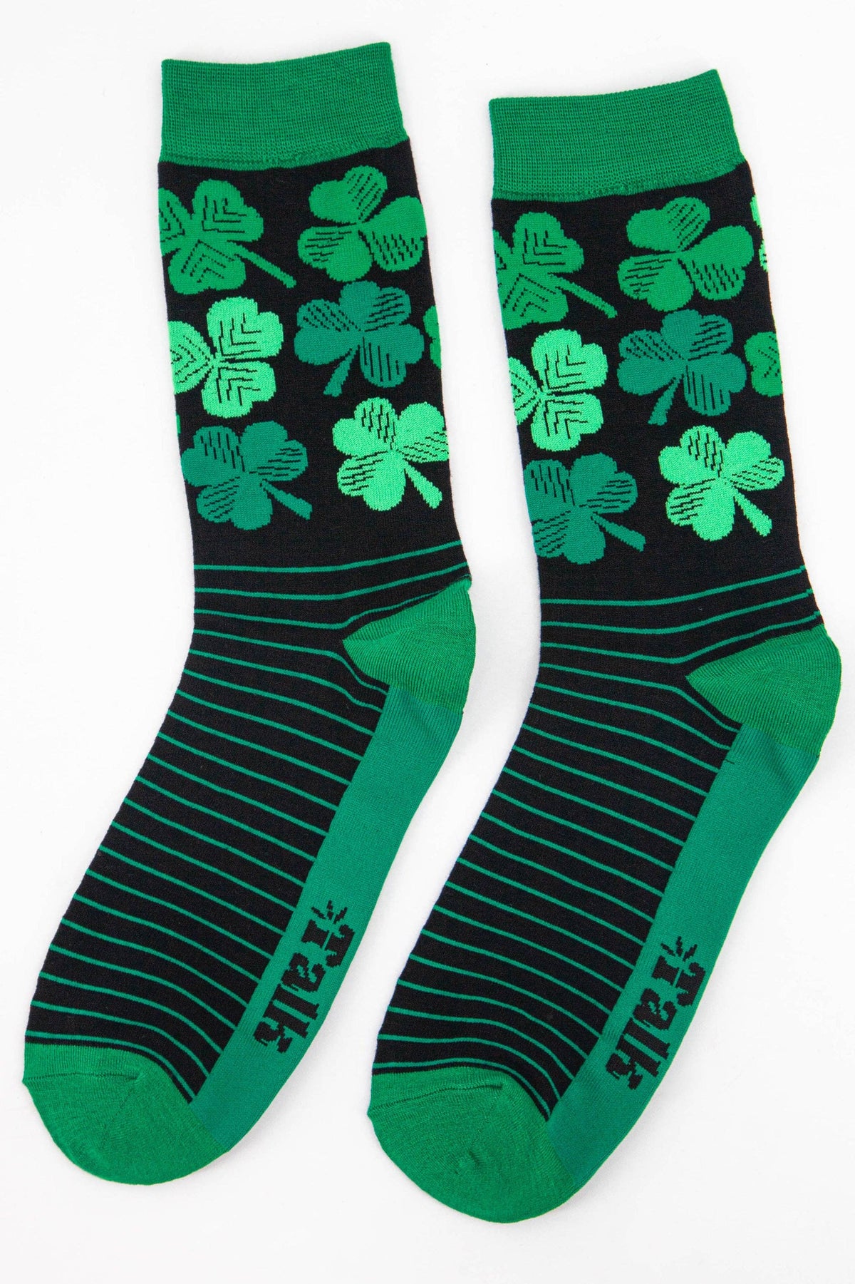 Men&#39;s Lucky Irish Shamrock Four Leaf Clover Bamboo Socks