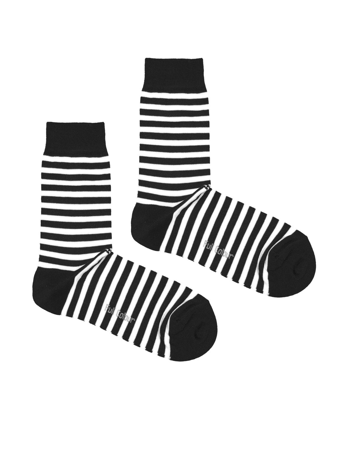 Full Colour/BLACK MERCERIZED SAILOR SOCK