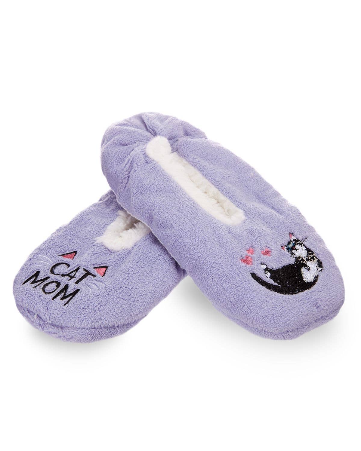 Memoi/Cat Mom Sherpa Lined Slippers