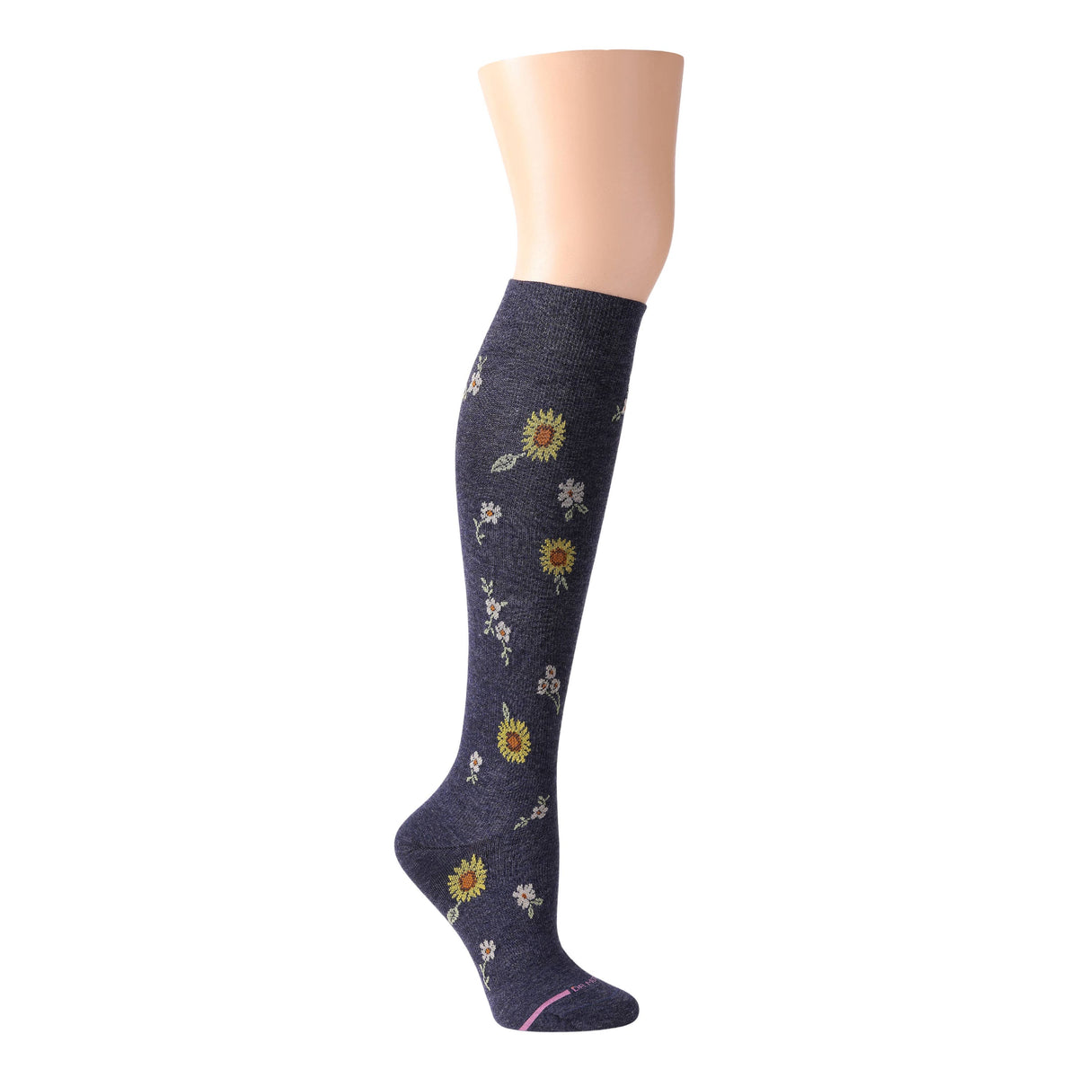 Dr.Motion/DITSY SUNFLOWER | KNEE-HIGH COMPRESSION SOCKS FOR WOMEN