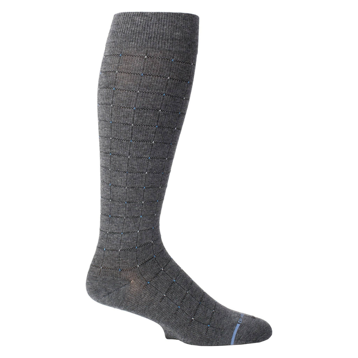 Dr. Motion/Pin Dot Grid | Knee-High Compression Socks For Men