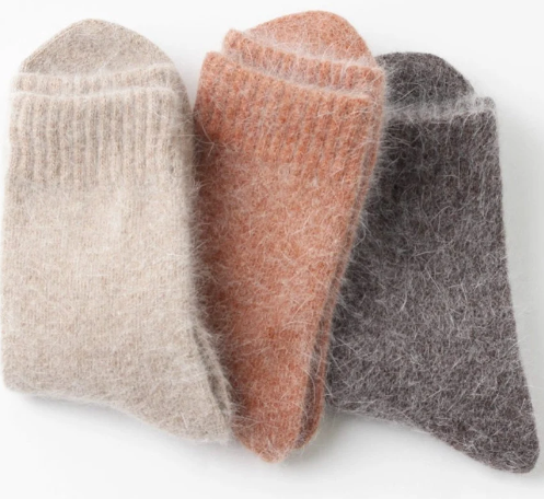 Comfortarians/Wool Socks For Women Cozy Wool Angora Socks  Winter Warm