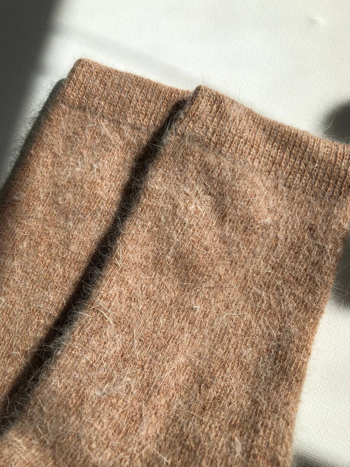 Billy Bamboo/FLUFFY ANGORA SOCKS - NEUTRAL