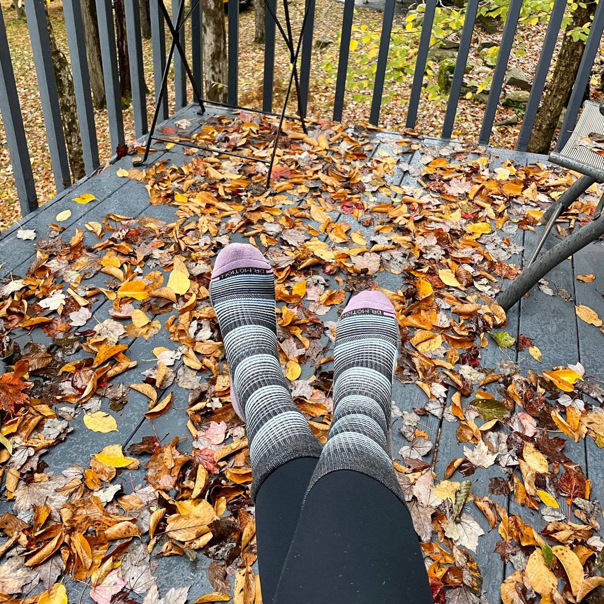 Dr. Motion/Waterfall Stripe | Compression Outdoor Medium Weight Crew For Women