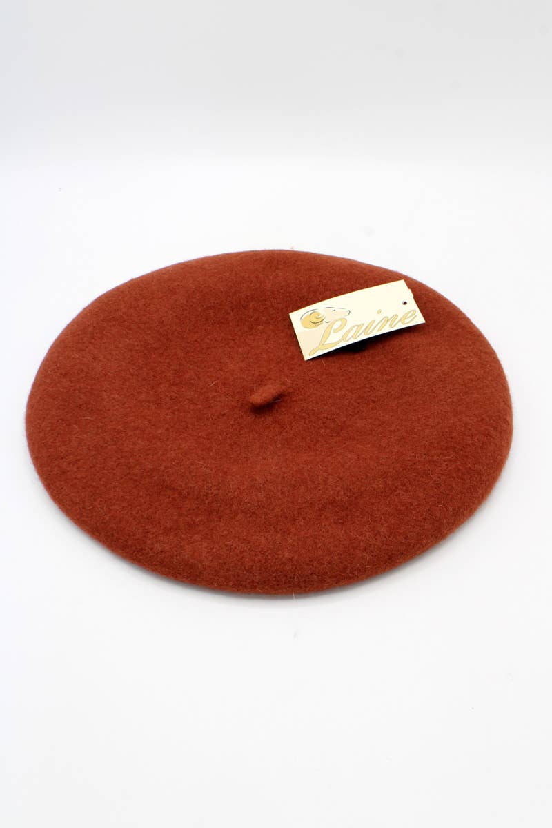 Hologramme/Classic beret in pure wool