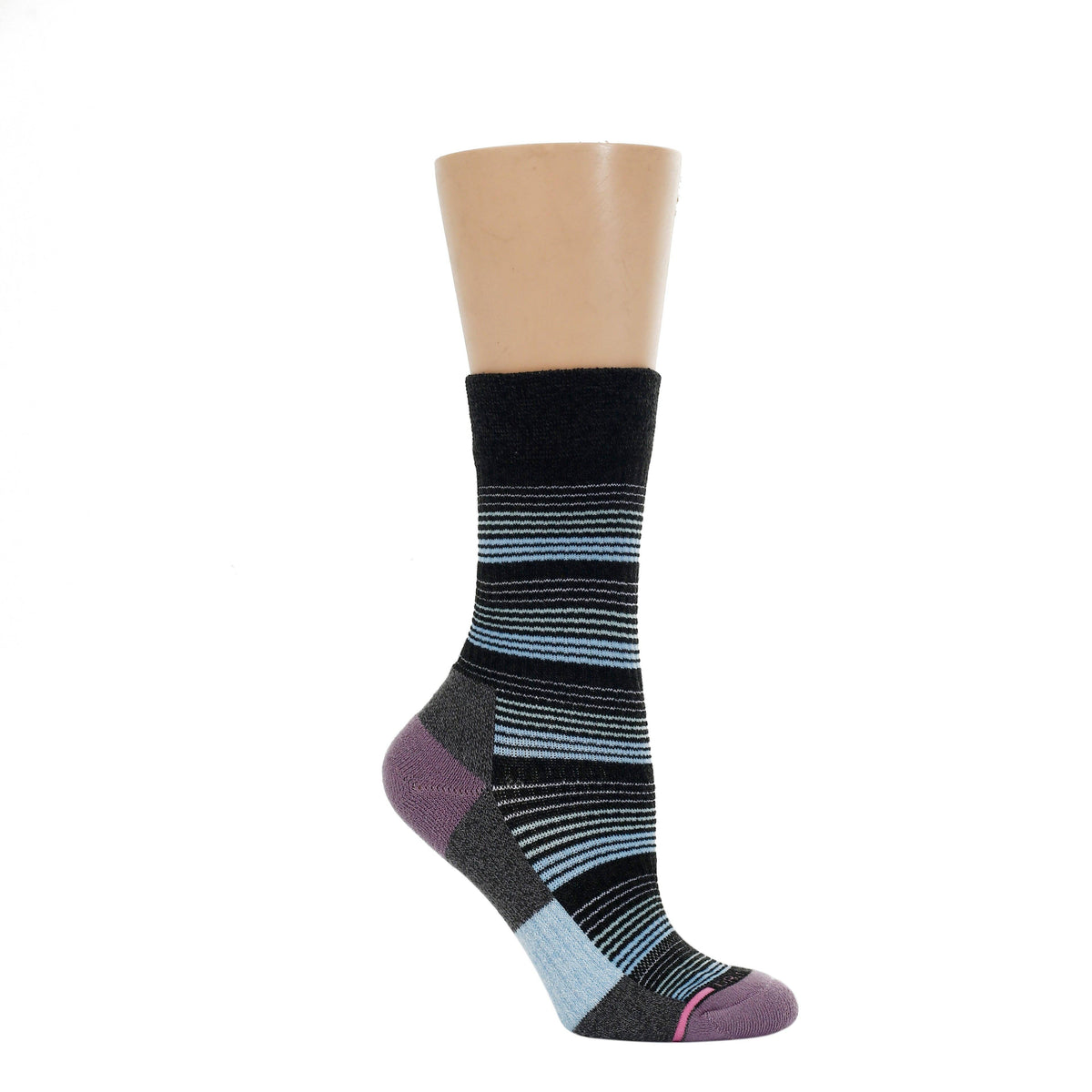 Dr. Motion/Waterfall Stripe | Compression Outdoor Medium Weight Crew For Women