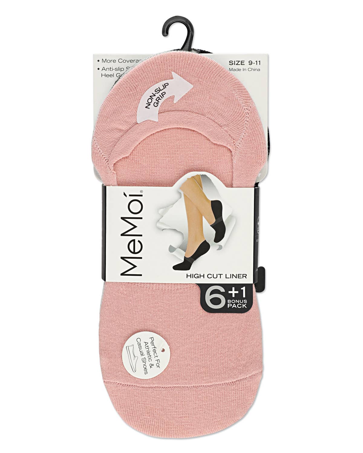 MeMoi No Show Sneaker Liner 7 Pack