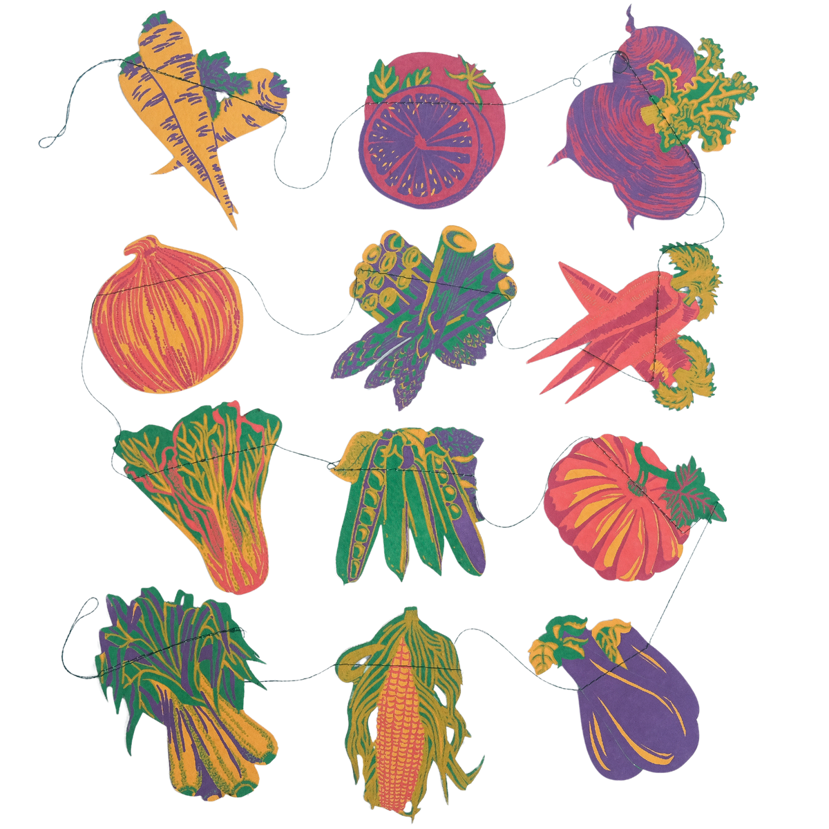 East End Press/VEGETABLE SEWN GARLAND