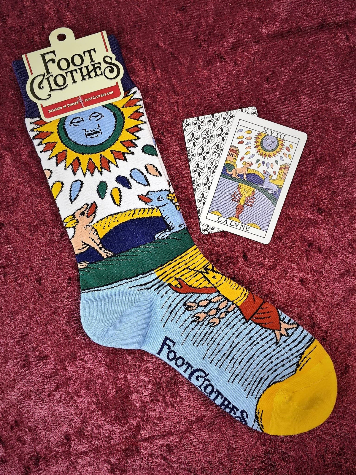 Foot Clothes/La Lune The Moon Sock x Artisan Tarot