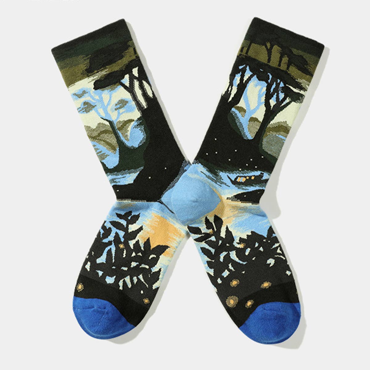 Yuppie Sox PLANT FLOWER PATTERN STREET SKATEBOARD SOCKS