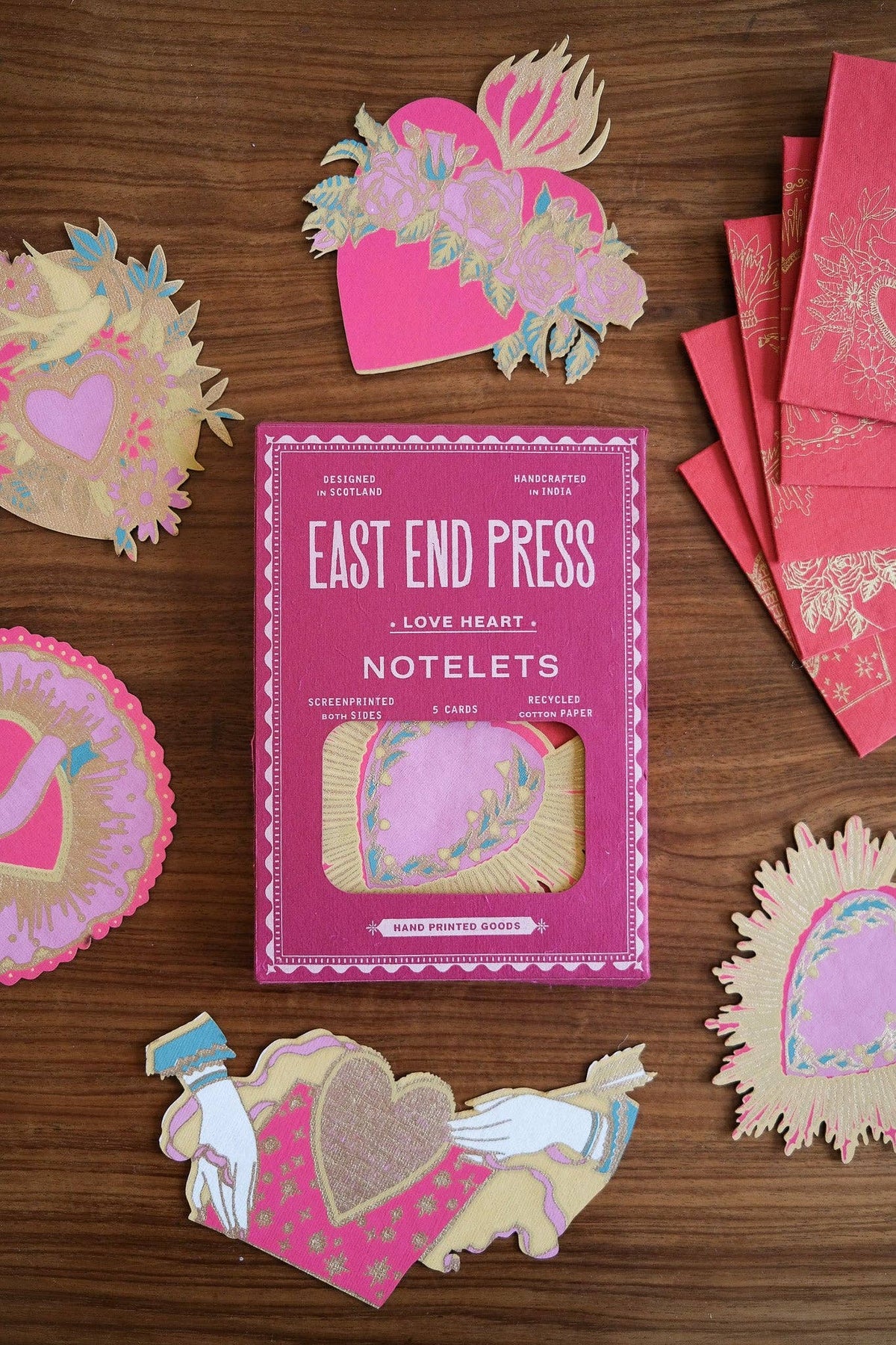 East End Press/Love Heart Notelet Set