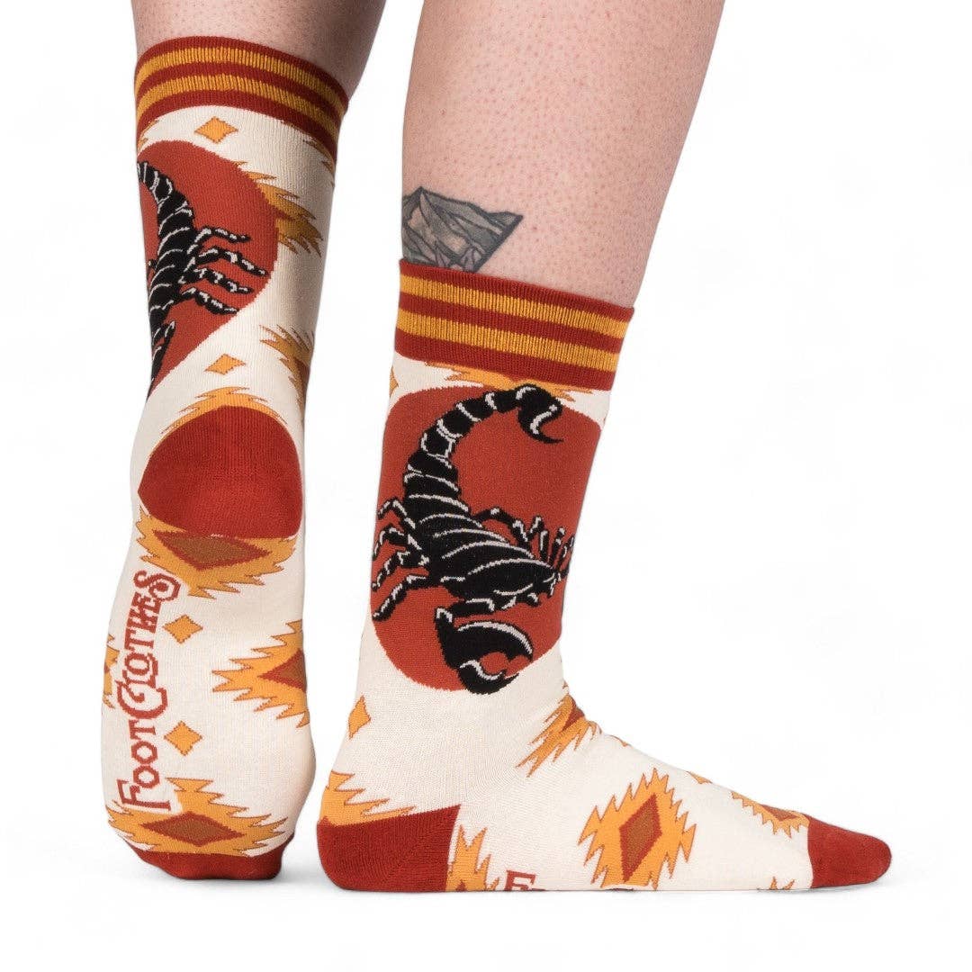 Foot Clothes/Santa Fe Scorpion Crew Socks