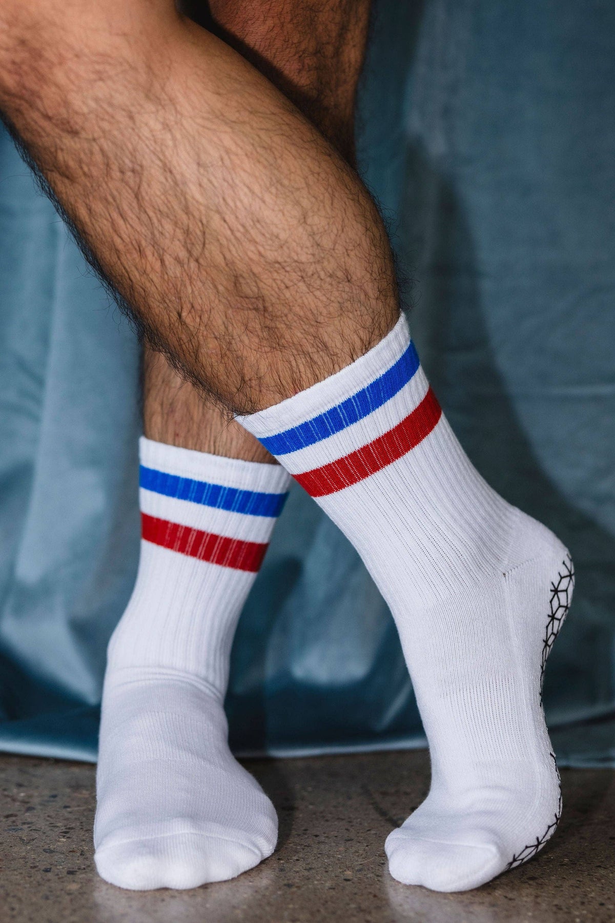 Pilates Honey/Men&#39;s Vintage Crew Grip Sock