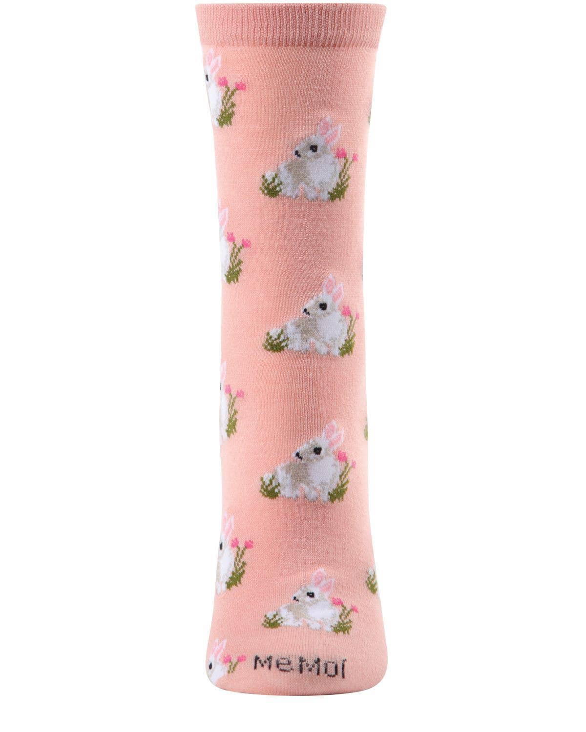 MeMoi/Rabbits Bamboo Blend Crew Socks