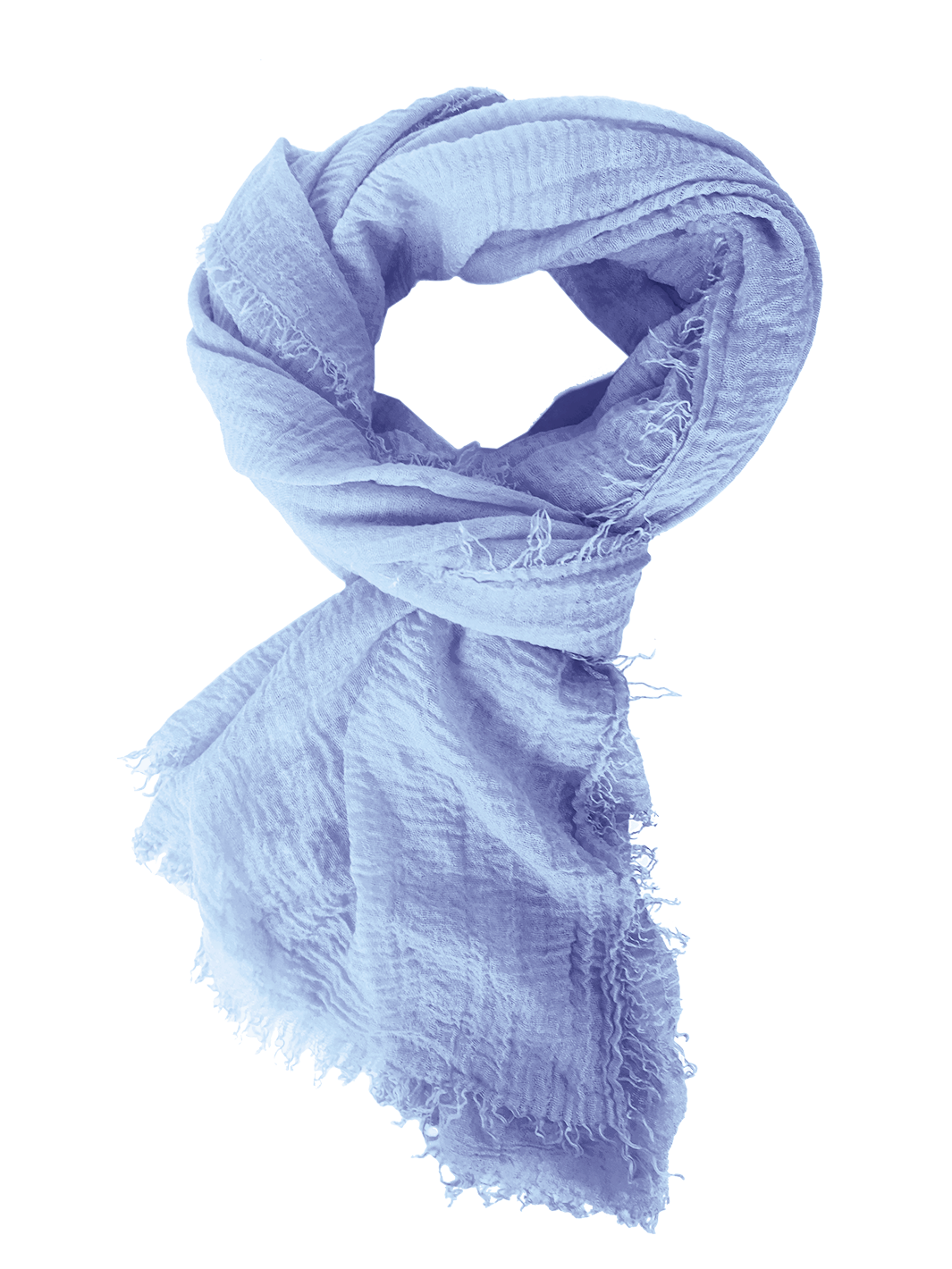 Rubyzaar - Boho Scarf - Baby Blue