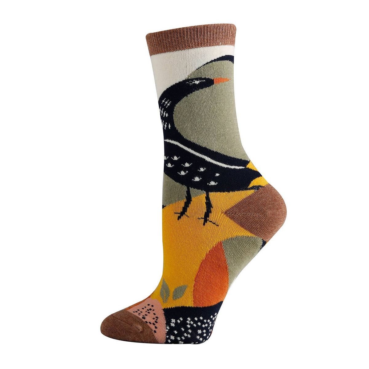 Oooh Yeah!/Aurora Fern | Women&#39;s Premium Cotton Crew Dress Socks