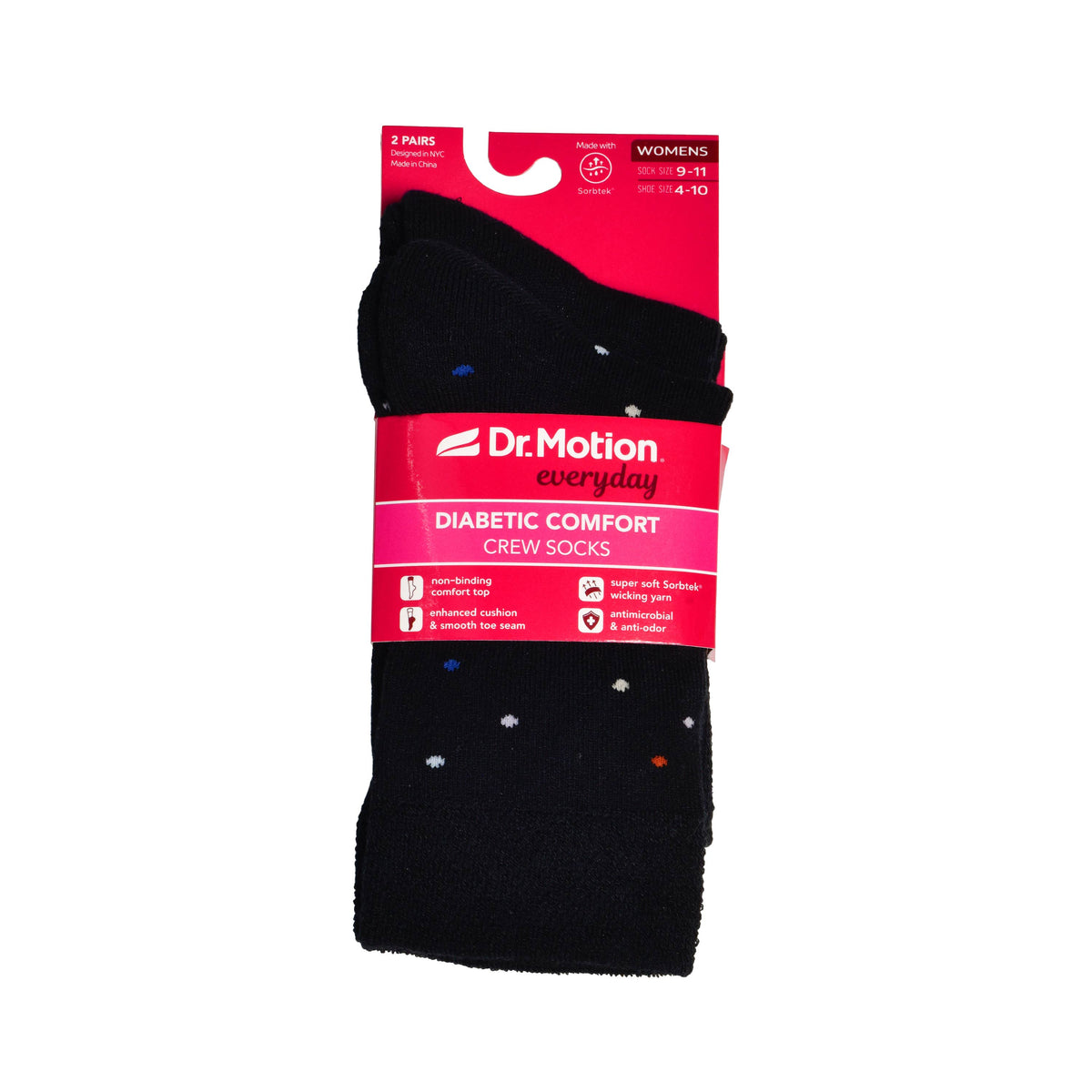 Dr. Motion/Multidots | Comfort Top Socks For Women