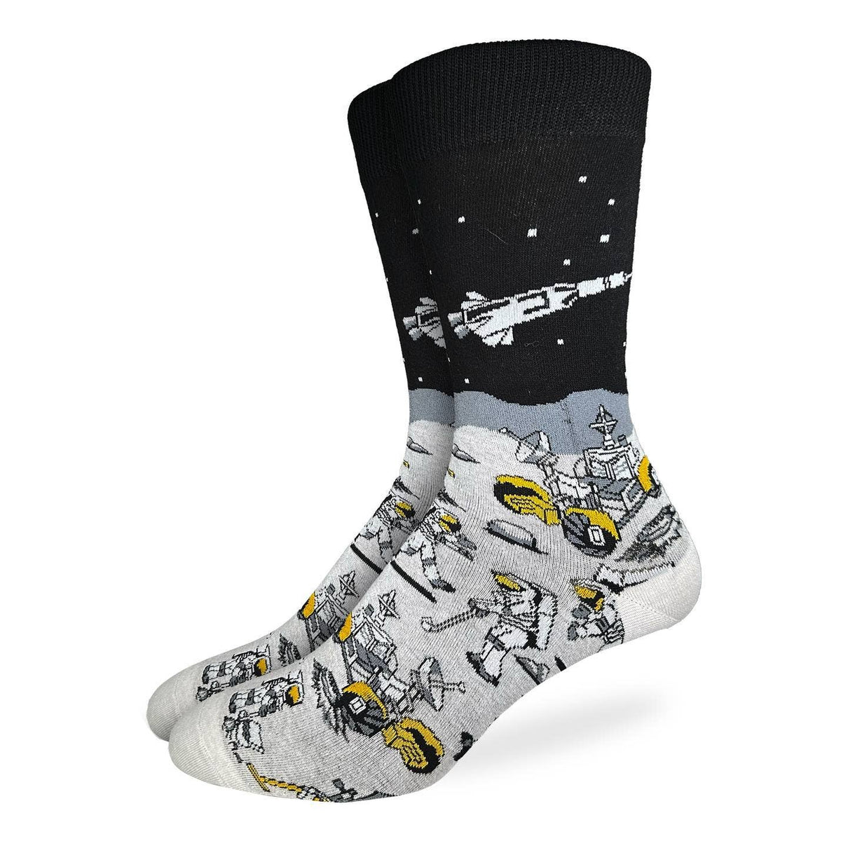 Good Luck Socks/Men's Big & Tall Moon Exploration Socks