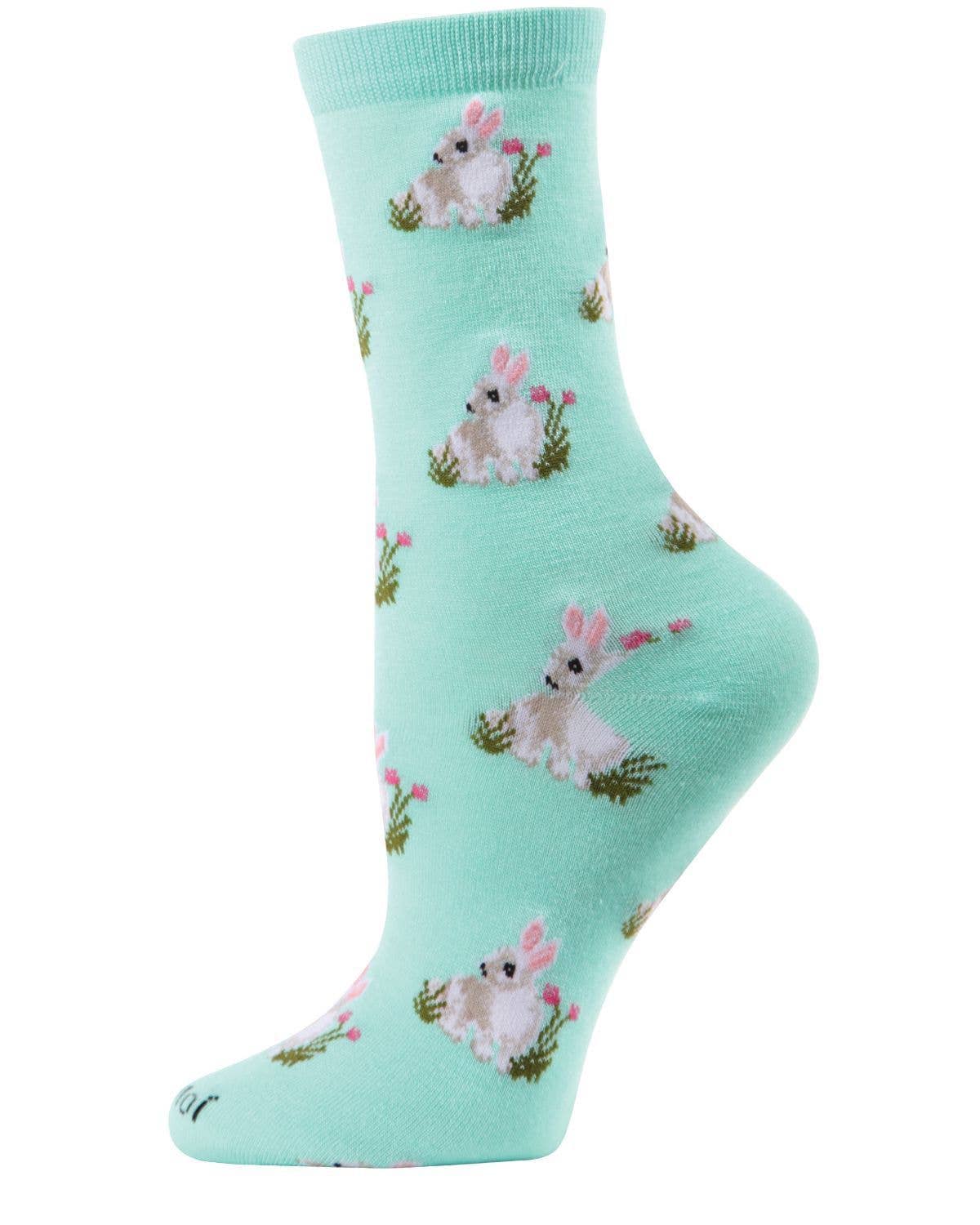 MeMoi/Rabbits Bamboo Blend Crew Socks