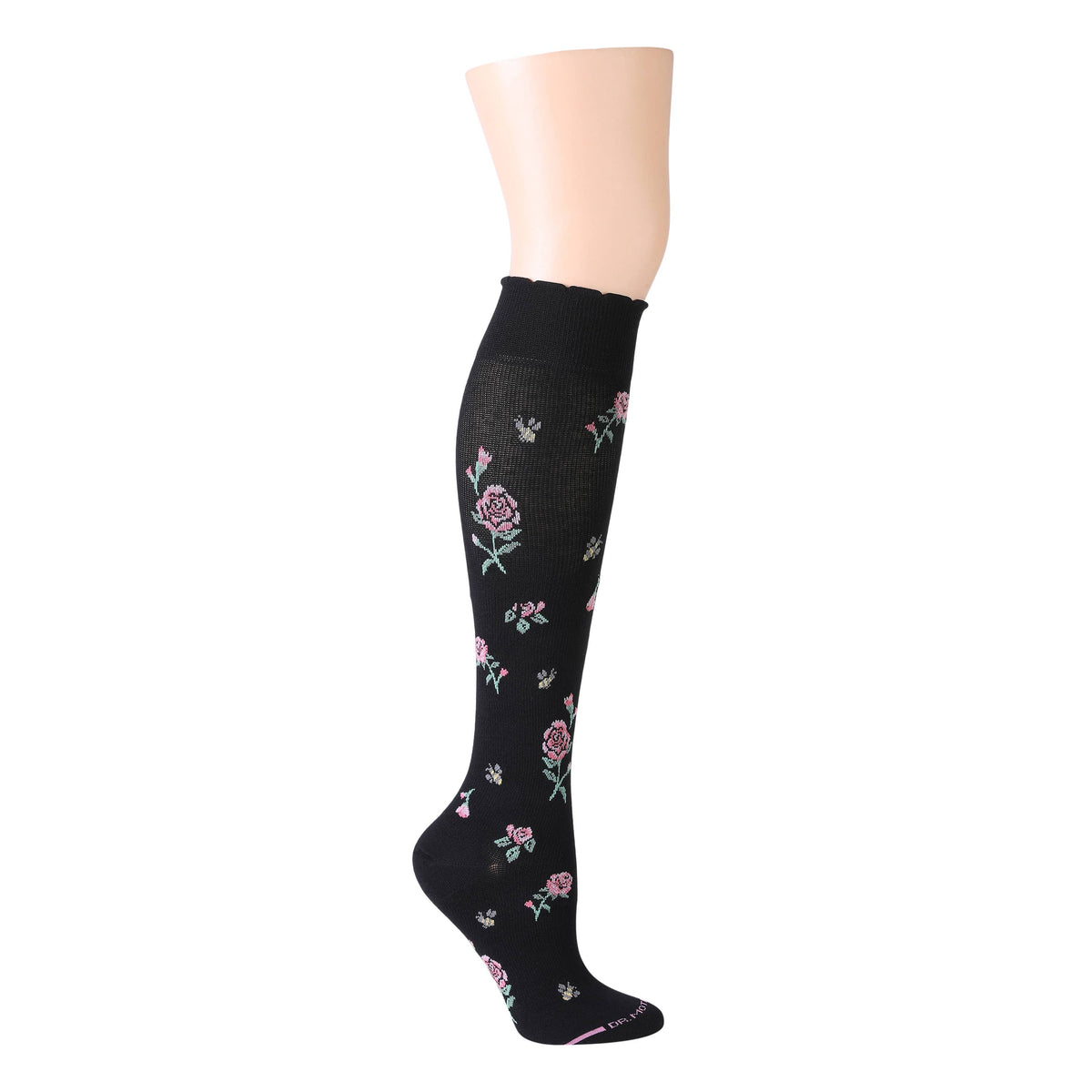 Dr. Motion/FANCY FLORAL & BEES | KNEE-HIGH COMPRESSION SOCKS FOR WOMEN