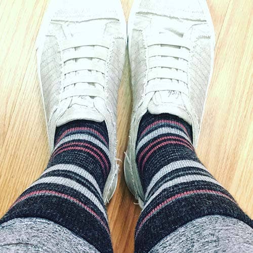 Shupaca/Alpaca Socks - Stripe - Mauve