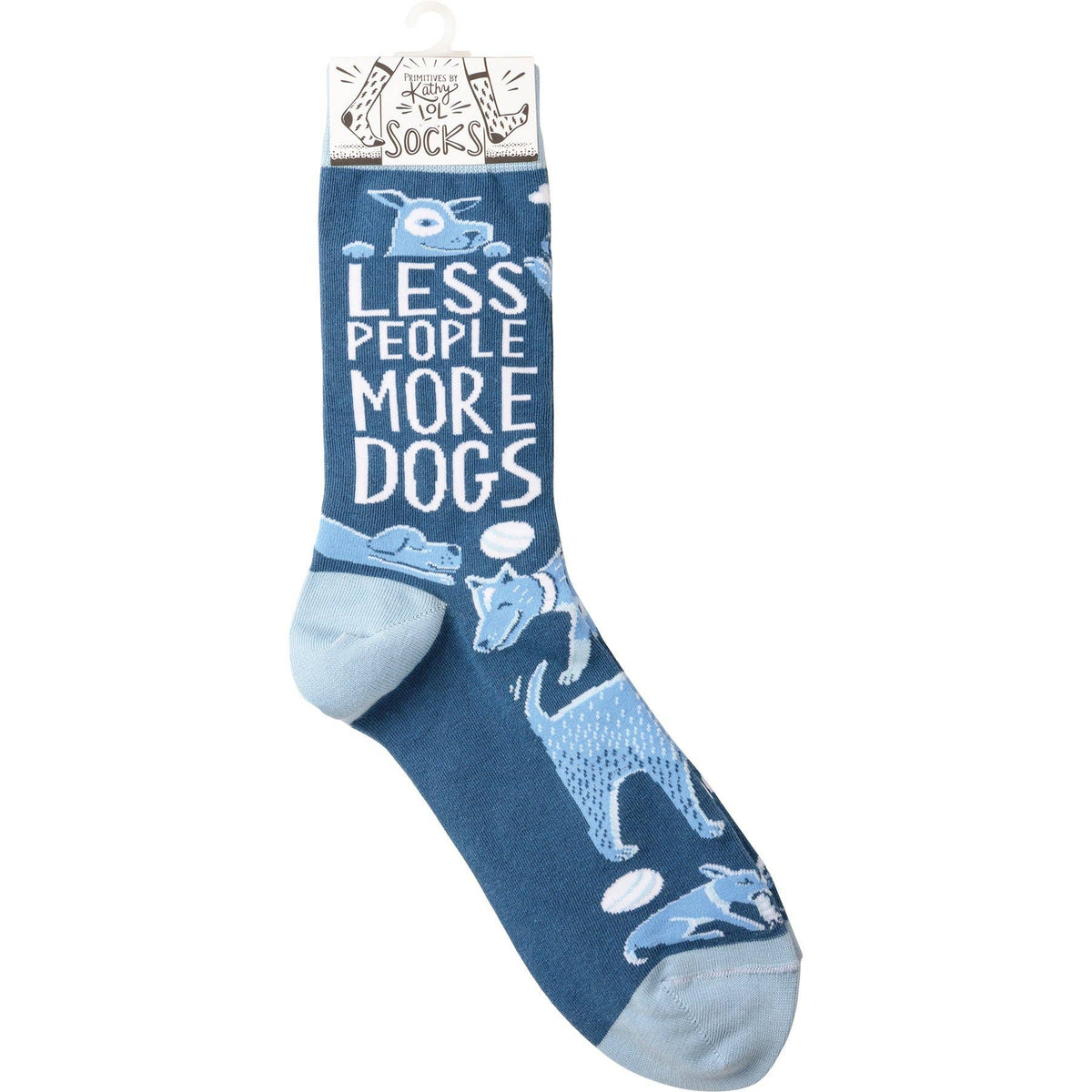 Primitives By Kathy/Less People More Dogs Socks