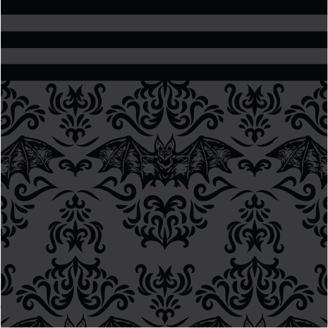 Foot Clothes/Bat Damask Knee High Socks