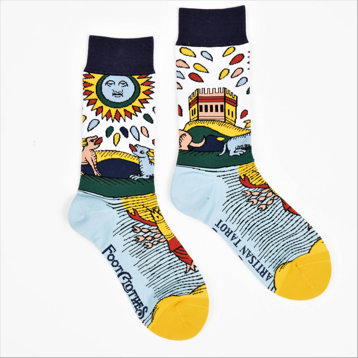 Foot Clothes/La Lune The Moon Sock x Artisan Tarot