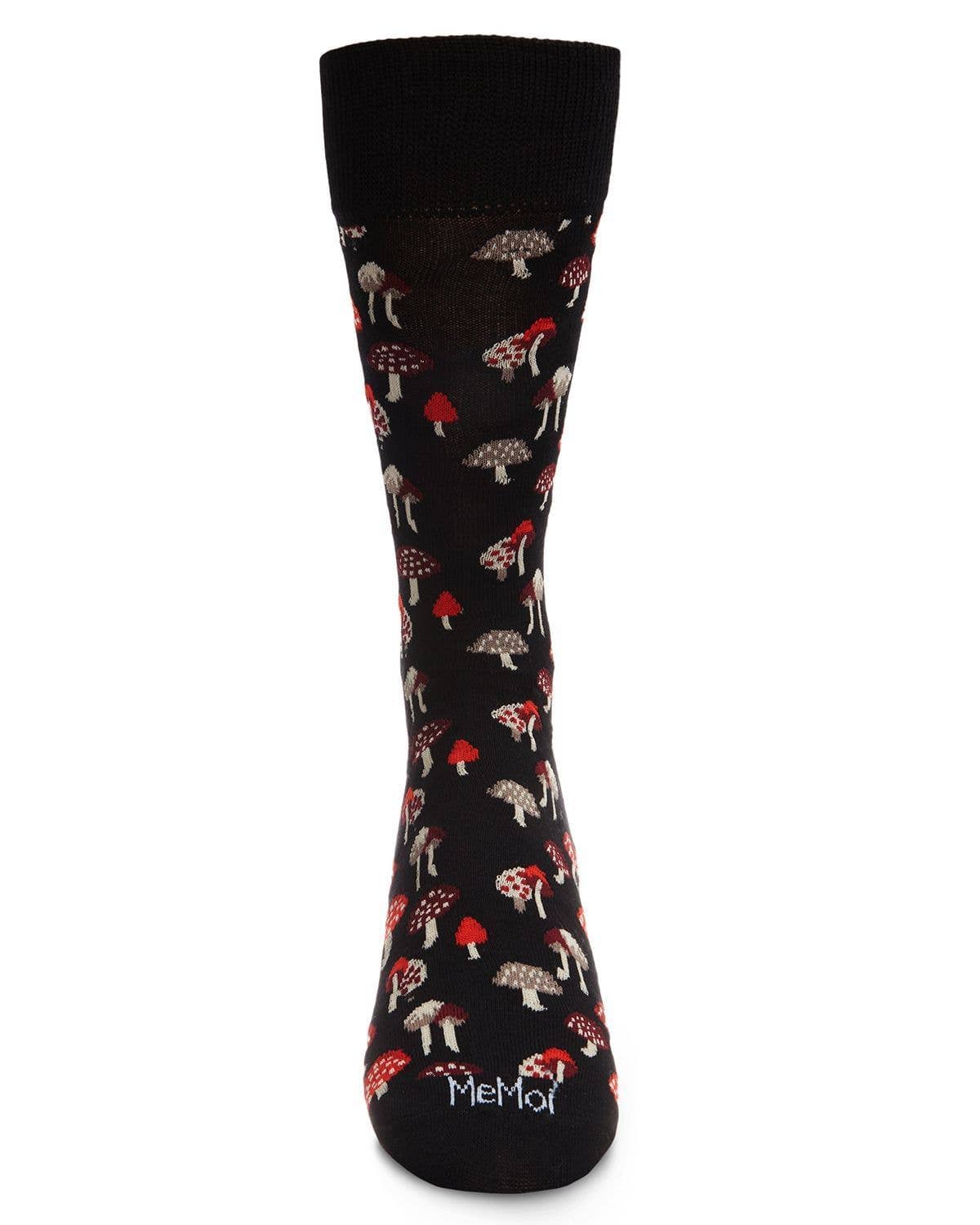 MeMoi/Mushroom Fields Bamboo Men's Crew Sock