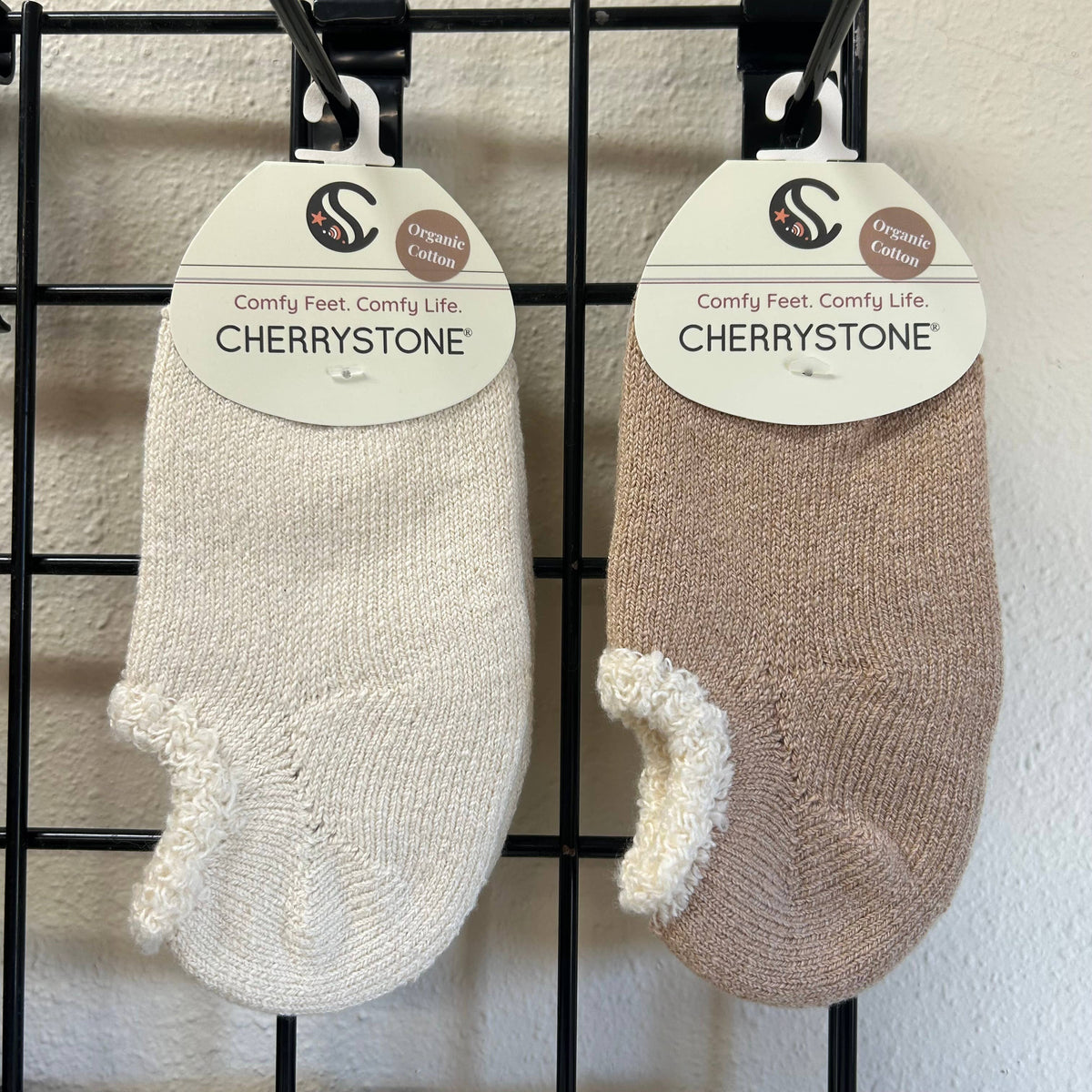 Cherrystone/Organic Cotton Slipper Socks | M