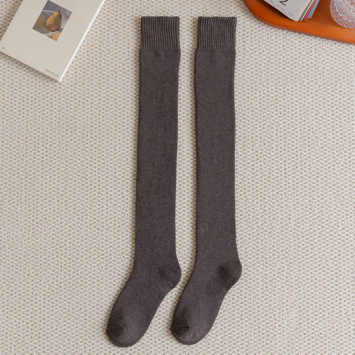 Yuppie Sox WOMEN PADDED WARM HIGH SOCKS COTTON SOCKS