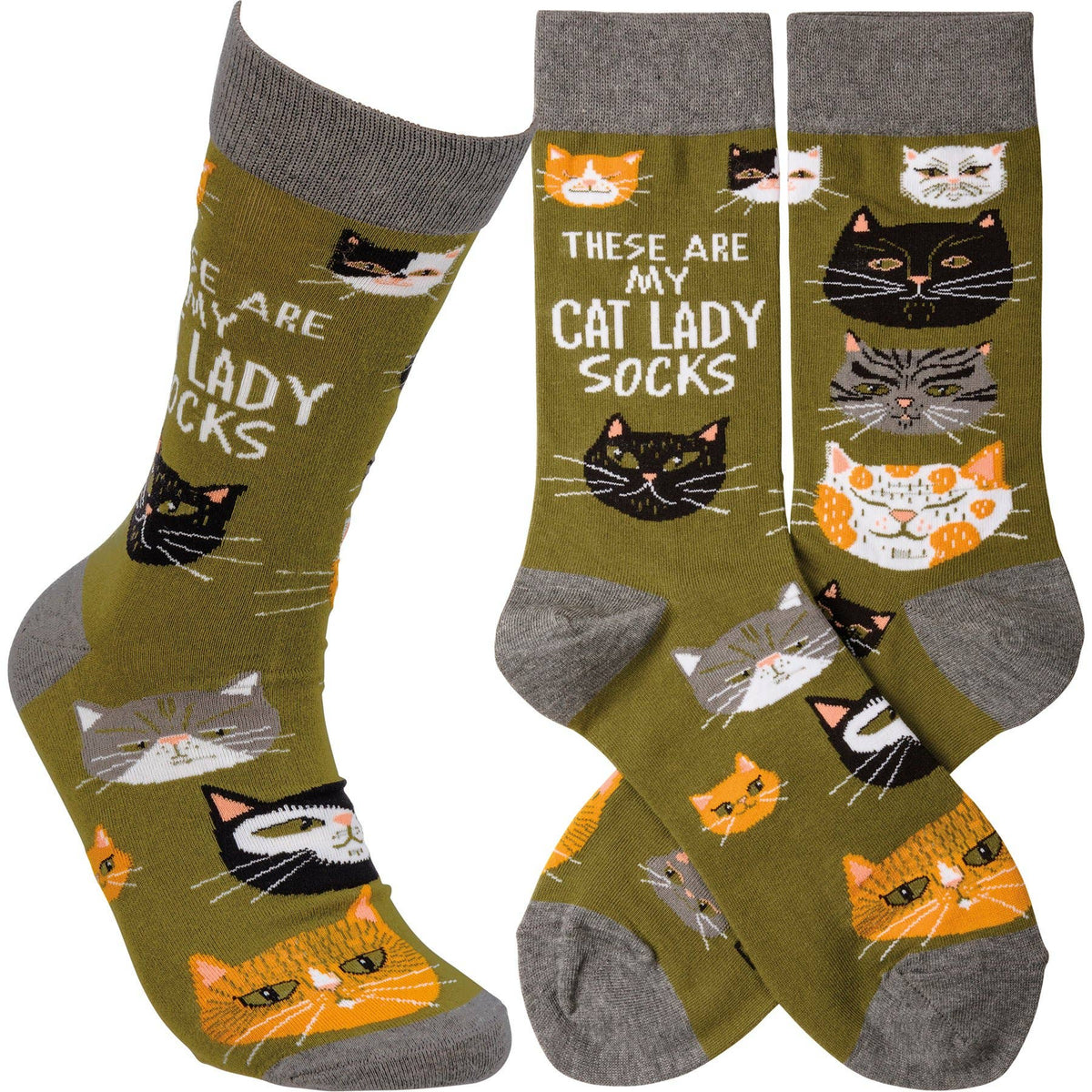 Primitives By Kathy/These Are My Cat Lady Socks