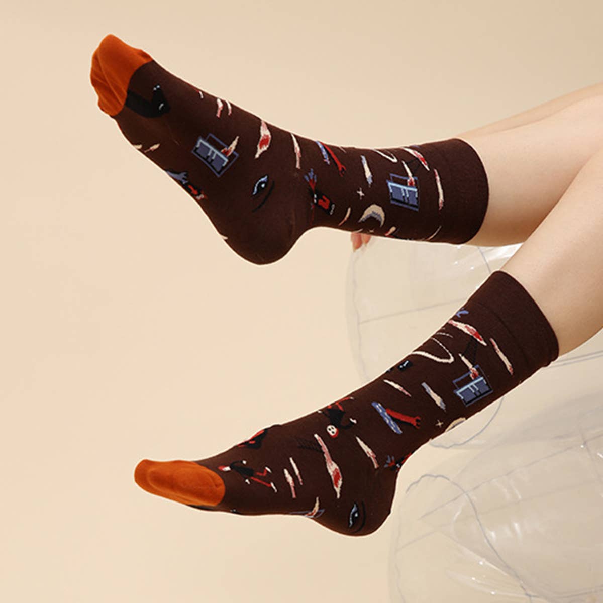 Yuppie Sox PATTERN SKATEBOARD SOCKS FOR  ANIMALS