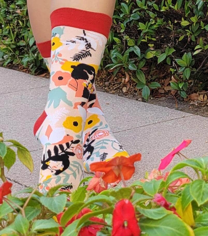 Sock Panda - Artsy Plant Lady Socks