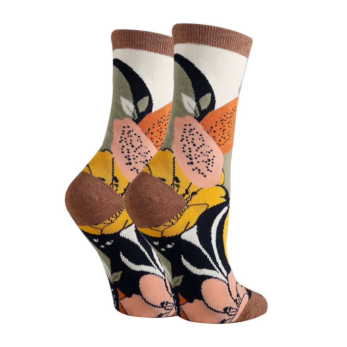 Oooh Yeah!/Aurora Fern | Women&#39;s Premium Cotton Crew Dress Socks