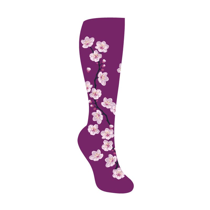 Sock it to Me/Knee High Sock: Cherry Blossoms