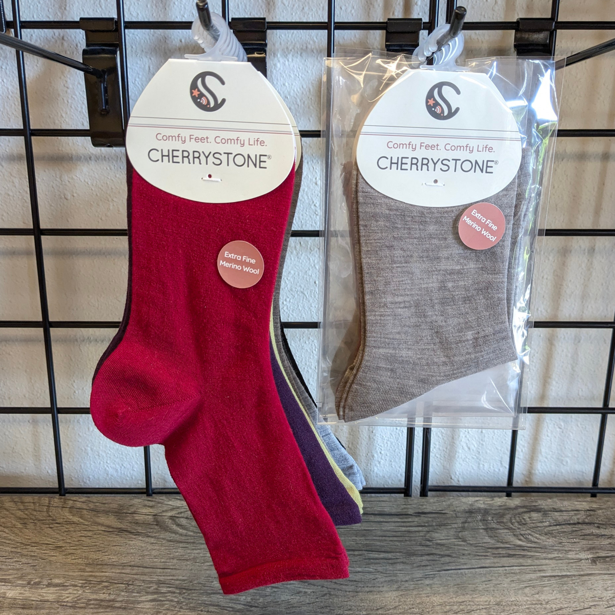 Cherrystone/Extra Fine Premium Merino Wool Everyday Socks